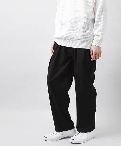 WEGO（ウィゴー）の「WEGO/ストレッチベルトワイドスラックス（スラックス・メンズ・ネイビー/ブラック・MEDIUM/LARGE）」の5枚目の写真