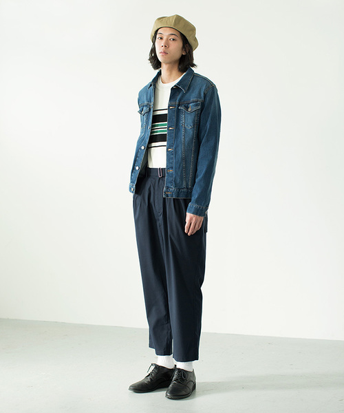 WEGO（ウィゴー）の「WEGO/ストレッチベルトワイドスラックス（スラックス・メンズ・ネイビー/ブラック・MEDIUM/LARGE）」の9枚目の写真