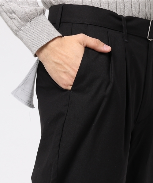 WEGO（ウィゴー）の「WEGO/ストレッチベルトワイドスラックス（スラックス・メンズ・ネイビー/ブラック・MEDIUM/LARGE）」の11枚目の写真