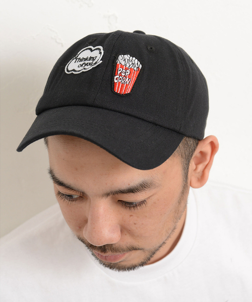 CIAOPANIC TYPY（チャオパニックティピー）の「ワッペンローキャップ（キャップ・メンズ・ベージュ/ネイビー/ブラック/ブルー・FREE）」の2枚目の写真