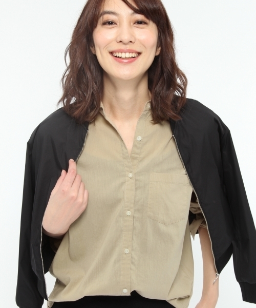 LAKOLE（ラコレ）の「【撥水】ベーシックシャツ / LAKOLE（シャツ/ブラウス・レディース・その他6/ホワイト/オリーブ/アイボリー・MEDIUM/SMALL/LARGE）」の7枚目の写真