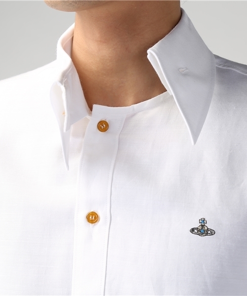 VIVIENNE WESTWOOD MAN シャツ 46 ホワイト 独特デザイン