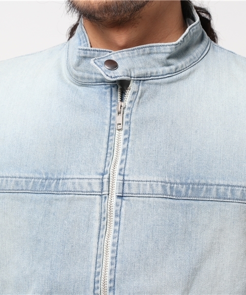 JACKROSE（ジャックローズ）の「ストレッチデニムシングルライダース2017SＳ（デニムジャケット・メンズ・サックスブルー・L/M/XL）」の5枚目の写真