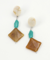 MOUSSY | AMBER COLOR EARRING(ピアス（両耳用）)