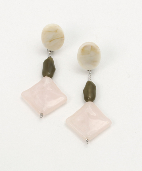 MOUSSY(マウジー)の「AMBER COLOR EARRING(ピアス(両耳用)・レディース・ピンク系その他/ブラウン系その他/グリーン系その他・FREE)」の1枚目の写真