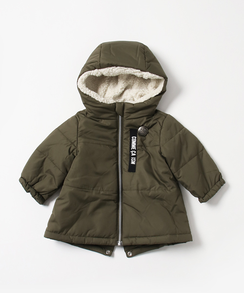 COMME CA ISM（コムサイズム）の「タフタ中綿モッズコート（モッズコート・キッズ・ネイビー/カーキ・90cm/80ｃｍ）」の2枚目の写真