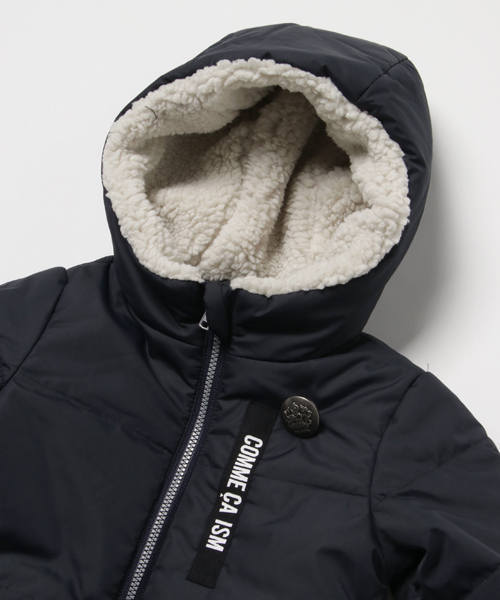 COMME CA ISM（コムサイズム）の「タフタ中綿モッズコート（モッズコート・キッズ・ネイビー/カーキ・90cm/80ｃｍ）」の4枚目の写真