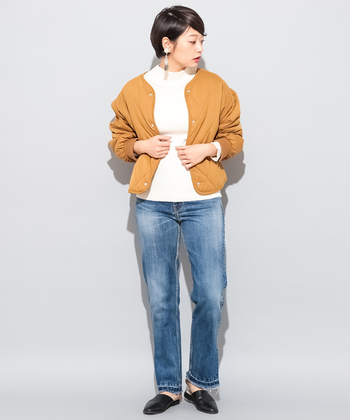 CIAOPANIC（チャオパニック）の「裾スリット入りストレートデニム（デニムパンツ・レディース・ネイビー/ブルー・SMALL/MEDIUM）」の11枚目の写真
