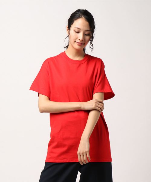 GILDAN（ギルダン）の「#glow of sunset/グローオブサンセット GILDAN 6ozウルトラコットンTEE W（Tシャツ/カットソー・レディース・ホワイト/ブラック/オリーブ/ライム/ブルー/ネイビー/パープル/ピンク/レッド/オレンジ/ライトグリーン/ライトインディゴブルー/ライトグレー・FREE）」の17枚目の写真