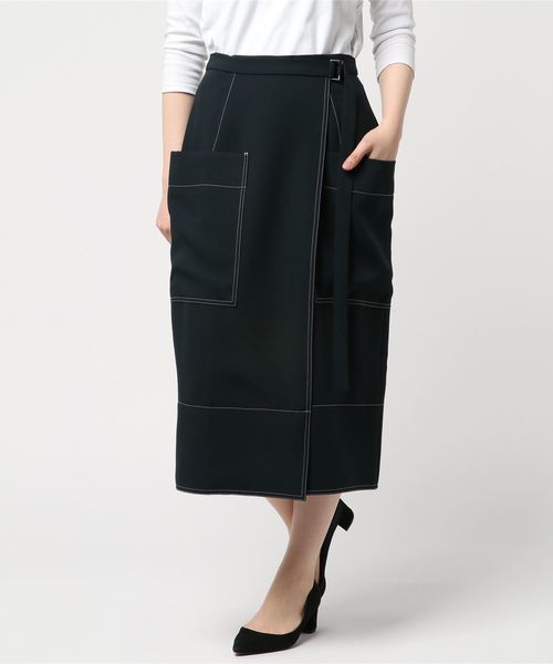 VINCA TOKYO デザインラップスカート