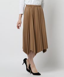 アシンメトリープリーツスカート
