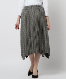 アシンメトリープリーツスカート