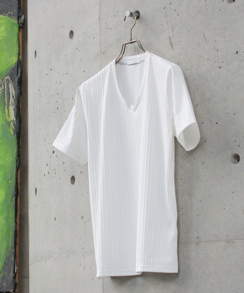 セール タックストライプtシャツ Tシャツ カットソー Men S Melrose メンズメルローズ のファッション通販 Zozotown