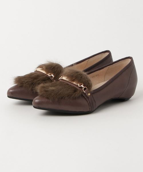 cava cava（サヴァサヴァ）の「◆ cavacava (サヴァサヴァ) ◆ ファーローファーパンプス　1320145（パンプス・レディース・ブラック/ベージュ/グレー・22.5cm/23.0cm/23.5cm/24.0cm/24.5cm）」の7枚目の写真