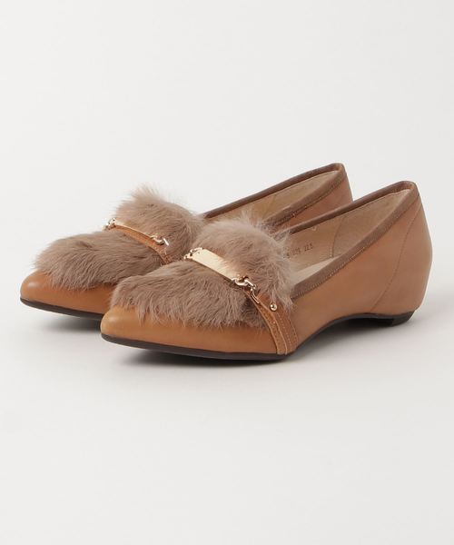 cava cava（サヴァサヴァ）の「◆ cavacava (サヴァサヴァ) ◆ ファーローファーパンプス　1320145（パンプス・レディース・ブラック/ベージュ/グレー・22.5cm/23.0cm/23.5cm/24.0cm/24.5cm）」の8枚目の写真