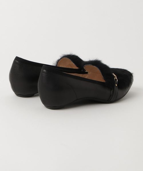 cava cava（サヴァサヴァ）の「◆ cavacava (サヴァサヴァ) ◆ ファーローファーパンプス　1320145（パンプス・レディース・ブラック/ベージュ/グレー・22.5cm/23.0cm/23.5cm/24.0cm/24.5cm）」の4枚目の写真