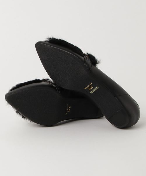 cava cava（サヴァサヴァ）の「◆ cavacava (サヴァサヴァ) ◆ ファーローファーパンプス　1320145（パンプス・レディース・ブラック/ベージュ/グレー・22.5cm/23.0cm/23.5cm/24.0cm/24.5cm）」の5枚目の写真