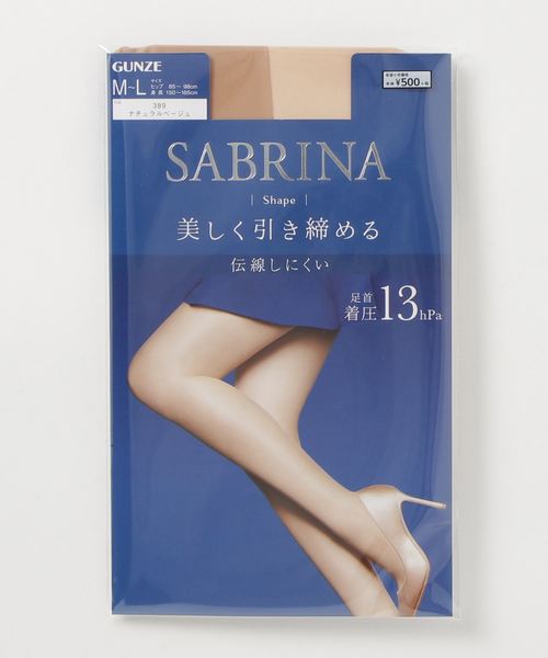 SABRINA（サブリナ）の「【SABRINA】伝線しにくいストッキング 「シェイプ」（タイツ/ストッキング・レディース・ブラック/ベージュ/ナチュラル/ベージュ系その他4・L～LL/M～Ｌ）」の4枚目の写真
