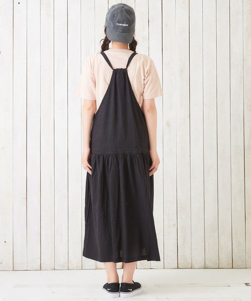 CUBE SUGAR(キューブシュガー)の「リネン/レーヨンオックスワンピース(ワンピース・レディース・ブラック/ネイビー/グリーン・M)」の10枚目の写真