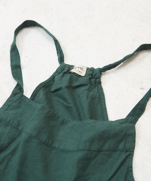 CUBE SUGAR(キューブシュガー)の「リネン/レーヨンオックスワンピース(ワンピース・レディース・ブラック/ネイビー/グリーン・M)」の11枚目の写真