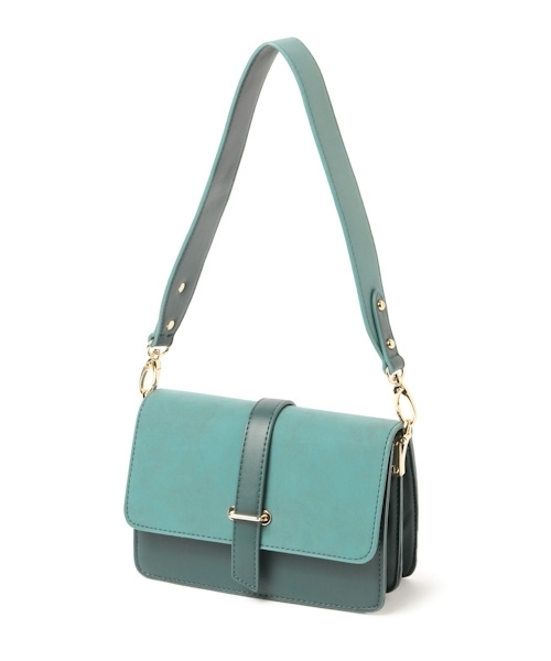 Andemiu（アンデミュウ）の「コンビミニショルダー805342（ショルダーバッグ・レディース・グリーン/ブラック/キャメル・FREE）」の8枚目の写真