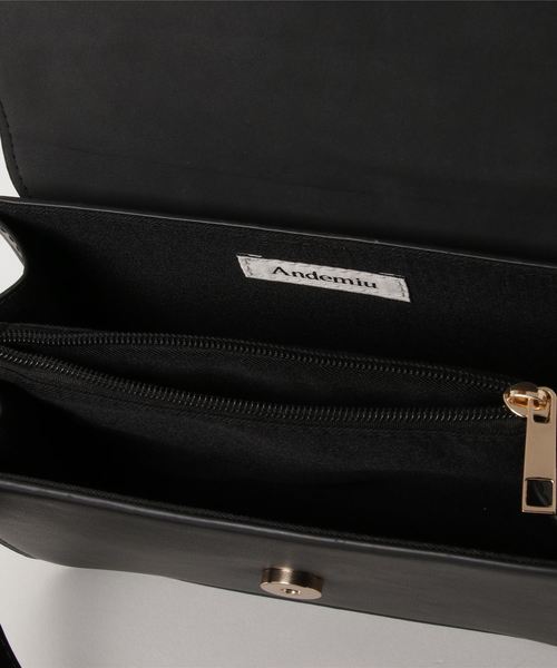 Andemiu（アンデミュウ）の「コンビミニショルダー805342（ショルダーバッグ・レディース・グリーン/ブラック/キャメル・FREE）」の6枚目の写真