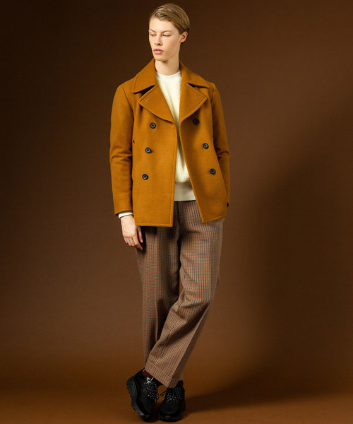 UNITED TOKYO（ユナイテッドトウキョウ）の「Lanificio Becagliボアバックカシメプルオーバー（Tシャツ/カットソー・メンズ・オレンジ/ブラック/ブラウン/オフホワイト/サックスブルー・1/2/3）」の9枚目の写真