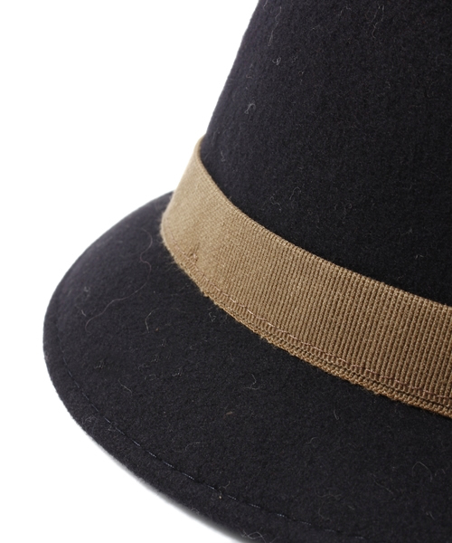 SHIPS for women(シップスフォーウィメン)の「BETTINA:フェルトリボン ハット(ハット・レディース・キャメル/ネイビー/ブルー系その他/ベージュ系その他・ONE SIZE)」の9枚目の写真