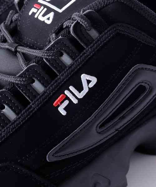 FILA（フィラ）の「FILA ダッドスニーカー DISRUPTOR 2 / ディスラプター2 TAPEYTAPE/テイピーテープ（スニーカー・メンズ・ホワイト/ブラック/ピンク/ブラック系その他・24.5㎝/25.5cm/26.5cm/27.5cm/23.5㎝/27.0cm/26.0cm/25.0cm/28cm/24.0cm/23.0cm/23.5cm/24.5cm/28.0cm）」の18枚目の写真