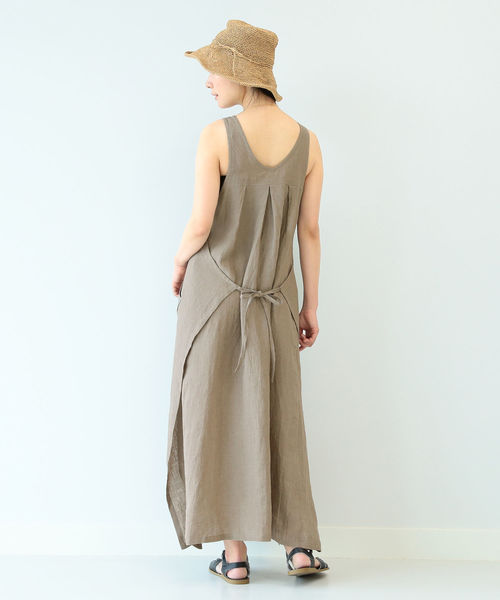 merrier BEAMS(メリアビームス)の「merrier BEAMS / 4WAY リネン ラップ ワンピース 9 (マタニティ対応)(ワンピース・レディース・ブラック/ブラウン系その他2・ONE SIZE)」の7枚目の写真