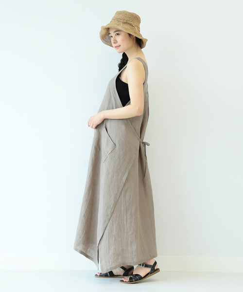 merrier BEAMS(メリアビームス)の「merrier BEAMS / 4WAY リネン ラップ ワンピース 9 (マタニティ対応)(ワンピース・レディース・ブラック/ブラウン系その他2・ONE SIZE)」の22枚目の写真