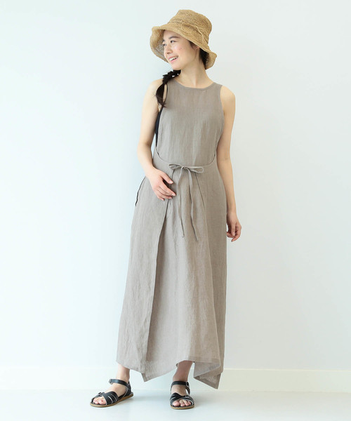 merrier BEAMS(メリアビームス)の「merrier BEAMS / 4WAY リネン ラップ ワンピース 9 (マタニティ対応)(ワンピース・レディース・ブラック/ブラウン系その他2・ONE SIZE)」の20枚目の写真