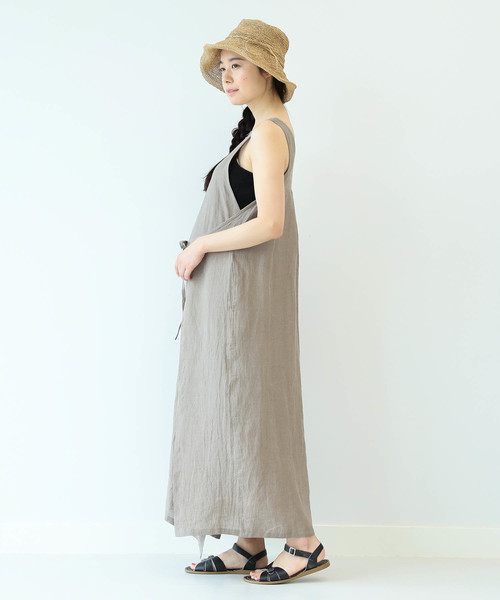 merrier BEAMS(メリアビームス)の「merrier BEAMS / 4WAY リネン ラップ ワンピース 9 (マタニティ対応)(ワンピース・レディース・ブラック/ブラウン系その他2・ONE SIZE)」の19枚目の写真