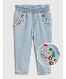 GAP | 花柄刺しゅうデニムパンツ(デニムパンツ)