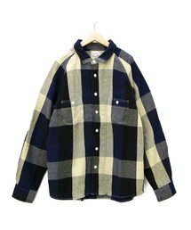AOZORA/アオゾラ ヘビーチェックラグランワークシャツ