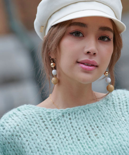 EIMY ISTOIRE(エイミーイストワール)の「モヘアボリュームニット(ニット/セーター・レディース・ホワイト/サックスブルー/ピンク/ブラック/ミント・FREE)」の14枚目の写真
