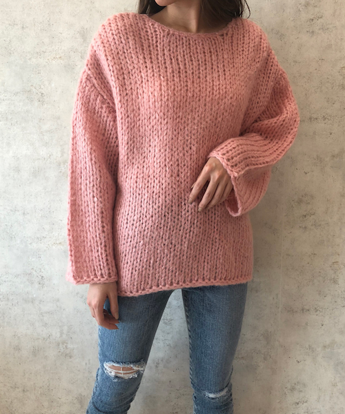 EIMY ISTOIRE(エイミーイストワール)の「モヘアボリュームニット(ニット/セーター・レディース・ホワイト/サックスブルー/ピンク/ブラック/ミント・FREE)」の20枚目の写真