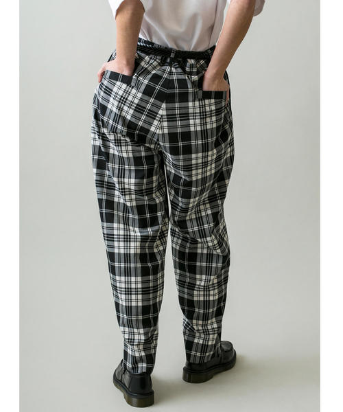 MONKEY TIME（モンキータイム）の「＜monkey time＞ TW TRO TARTAN WIDE 1P PANTS/ワイドパンツ（その他パンツ・メンズ・ブラック/ベージュ・S/M/L）」の6枚目の写真