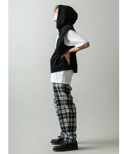 MONKEY TIME（モンキータイム）の「＜monkey time＞ TW TRO TARTAN WIDE 1P PANTS/ワイドパンツ（その他パンツ・メンズ・ブラック/ベージュ・S/M/L）」の9枚目の写真