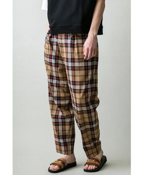 MONKEY TIME（モンキータイム）の「＜monkey time＞ TW TRO TARTAN WIDE 1P PANTS/ワイドパンツ（その他パンツ・メンズ・ブラック/ベージュ・S/M/L）」の12枚目の写真