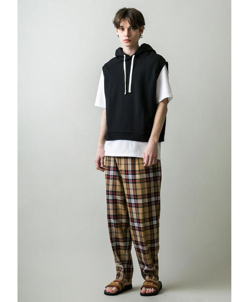 MONKEY TIME（モンキータイム）の「＜monkey time＞ TW TRO TARTAN WIDE 1P PANTS/ワイドパンツ（その他パンツ・メンズ・ブラック/ベージュ・S/M/L）」の16枚目の写真