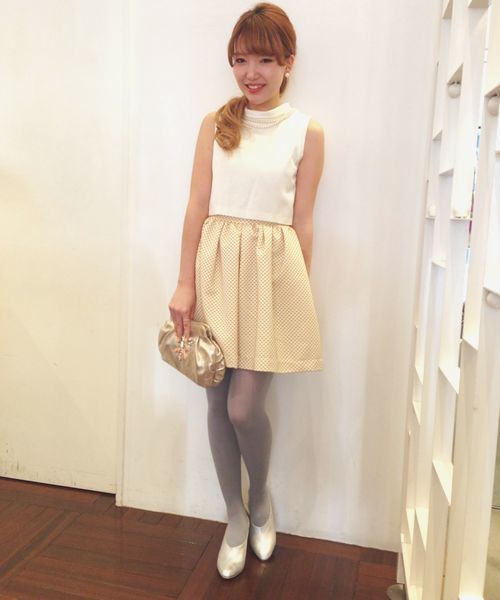 Another Edition（アナザーエディション）の「CRX 2クロス ハイネック OP（ワンピース・レディース・ブラック/イエロー/ネイビー・フリー）」の3枚目の写真