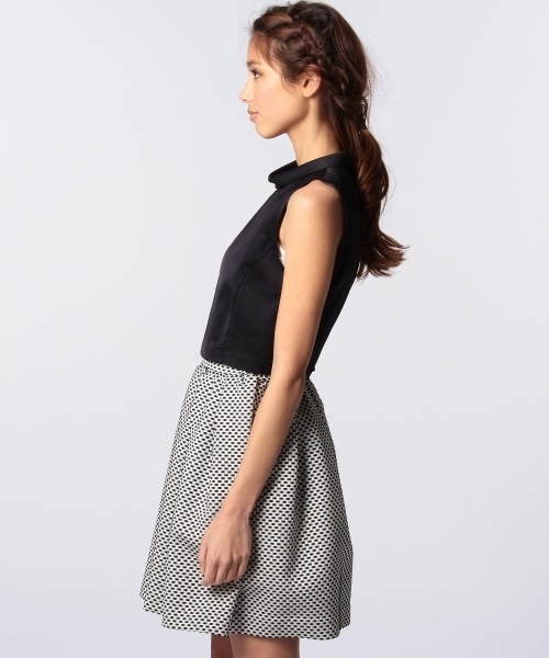 Another Edition（アナザーエディション）の「CRX 2クロス ハイネック OP（ワンピース・レディース・ブラック/イエロー/ネイビー・フリー）」の8枚目の写真