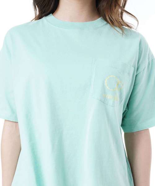 Ocean Pacific（オーシャンパシフィック）の「【OP:オーピー】レディースバックプリントTシャツ ビッグシルエット/シャーベットカラー グラデーションロゴ バックプリント（Tシャツ/カットソー・レディース・ネイビー/オレンジ/ミント・LARGE/MEDIUM）」の9枚目の写真
