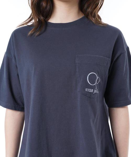 Ocean Pacific（オーシャンパシフィック）の「【OP:オーピー】レディースバックプリントTシャツ ビッグシルエット/シャーベットカラー グラデーションロゴ バックプリント（Tシャツ/カットソー・レディース・ネイビー/オレンジ/ミント・LARGE/MEDIUM）」の18枚目の写真