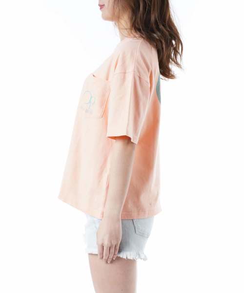 Ocean Pacific（オーシャンパシフィック）の「【OP:オーピー】レディースバックプリントTシャツ ビッグシルエット/シャーベットカラー グラデーションロゴ バックプリント（Tシャツ/カットソー・レディース・ネイビー/オレンジ/ミント・LARGE/MEDIUM）」の10枚目の写真