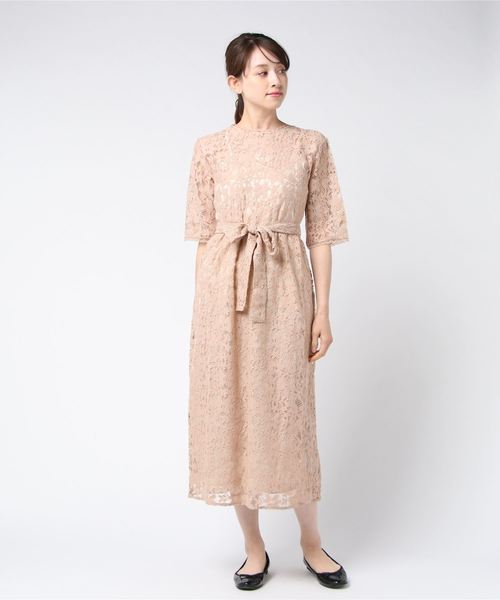 flower（フラワー）の「メモリアルレースワンピース（ワンピース・レディース・ブラック/ベージュ/ブルー・FREE）」の9枚目の写真