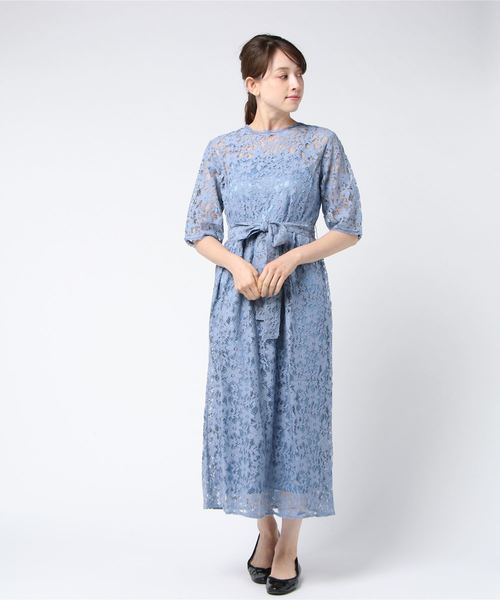 flower（フラワー）の「メモリアルレースワンピース（ワンピース・レディース・ブラック/ベージュ/ブルー・FREE）」の8枚目の写真