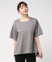 綿スラブバックリボンビッグシルエットカットソー