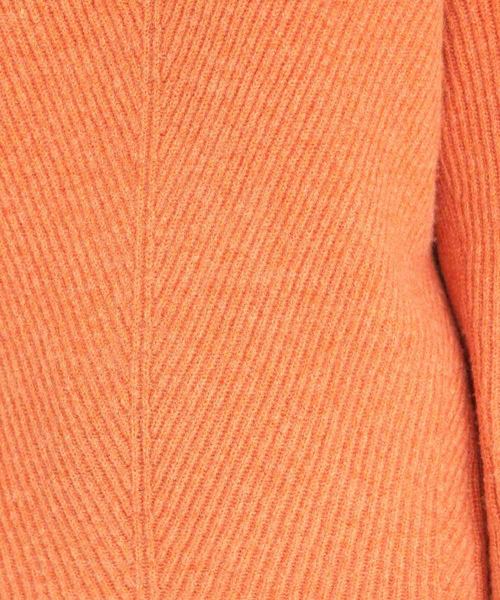 ADAM ET ROPE'（アダムエロペ）の「ウール畦Ｖネックプルオーバー（ニット/セーター・レディース・ネイビー/ライトグレー/モスグリーン/オレンジ・FREE）」の20枚目の写真
